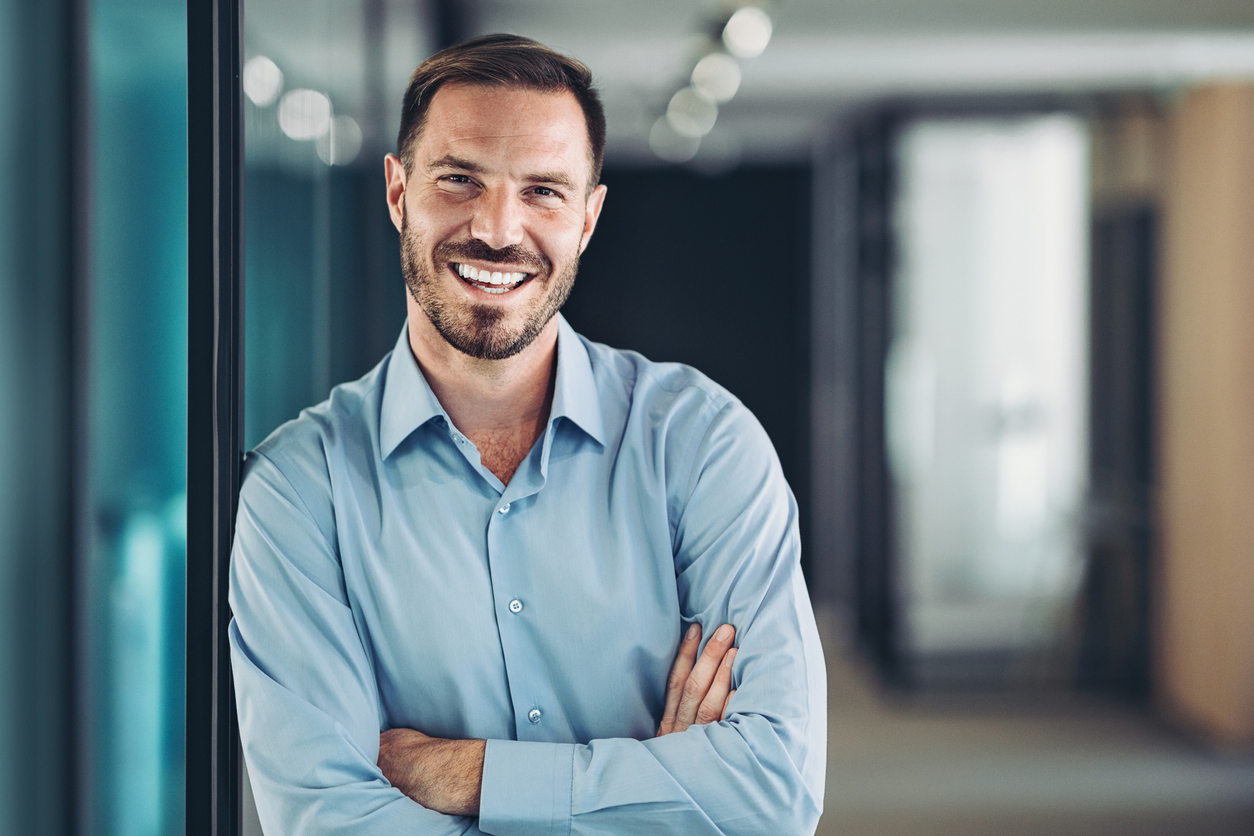 Portrait of a smiling businessman